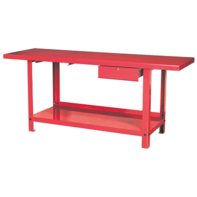 Steel Workbench with Drawer 2m (Factory Refurbished B)