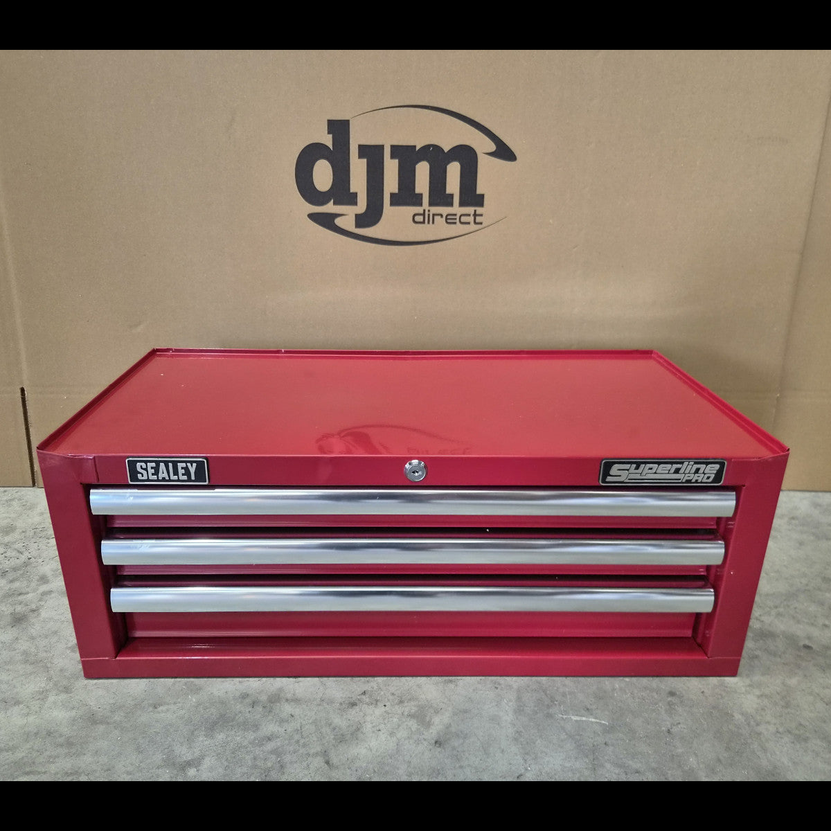 Superline PRO® Mid-Box Tool Chest, 3 Drawer, Red (AP3339) (Factory Refurbished D)