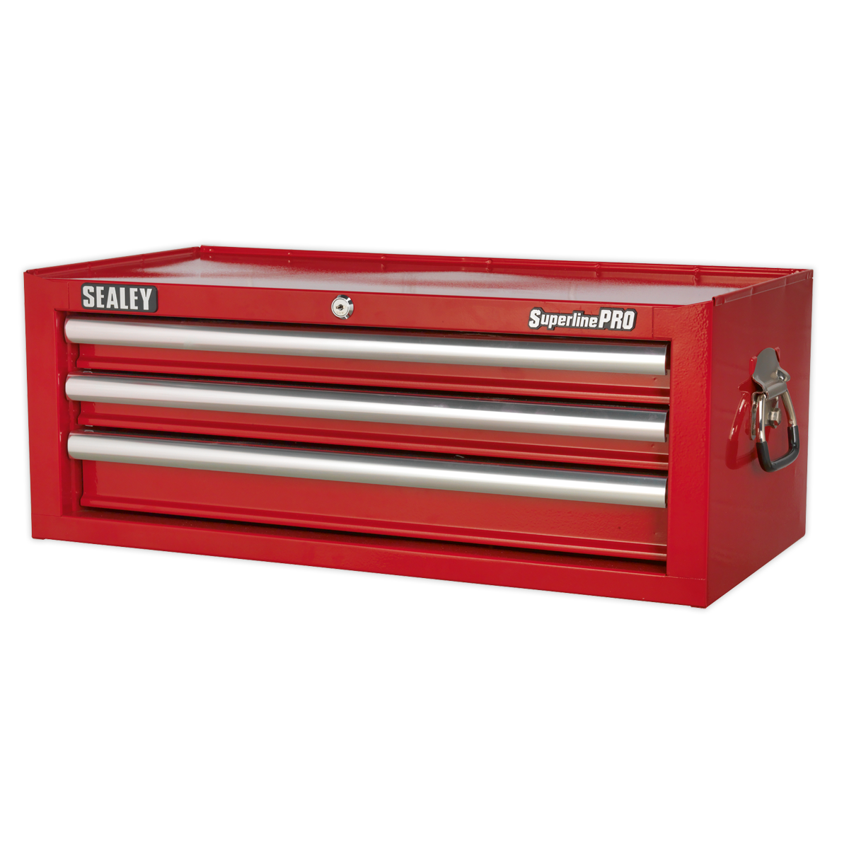 Superline PRO® Mid-Box Tool Chest, 3 Drawer, Red (AP3339) (Factory Refurbished D)