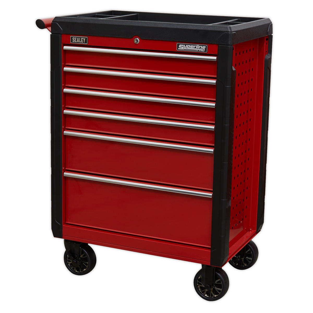 Superline PRO® Rollcab, 6 Drawer, Red (AP3406) (Factory Refurbished B)