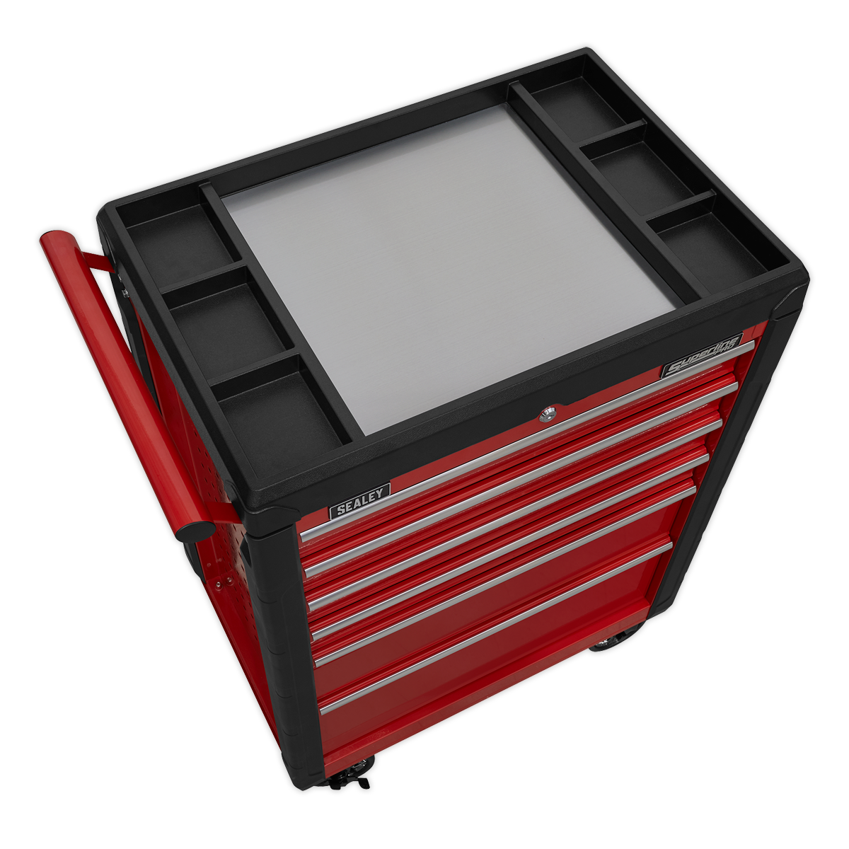 Superline PRO® Rollcab, 6 Drawer, Red (AP3406) (Factory Refurbished B)