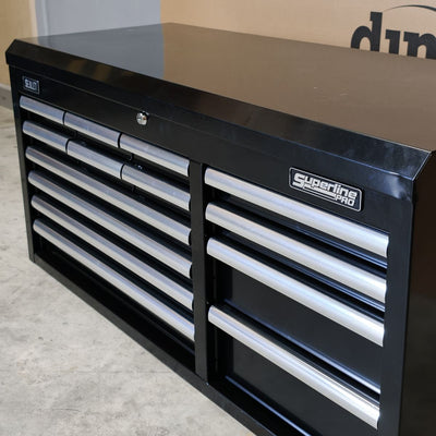 Superline PRO® Heavy-Duty Topchest, 14 Drawer, Black (AP41149B) (Factory Refurbished B)