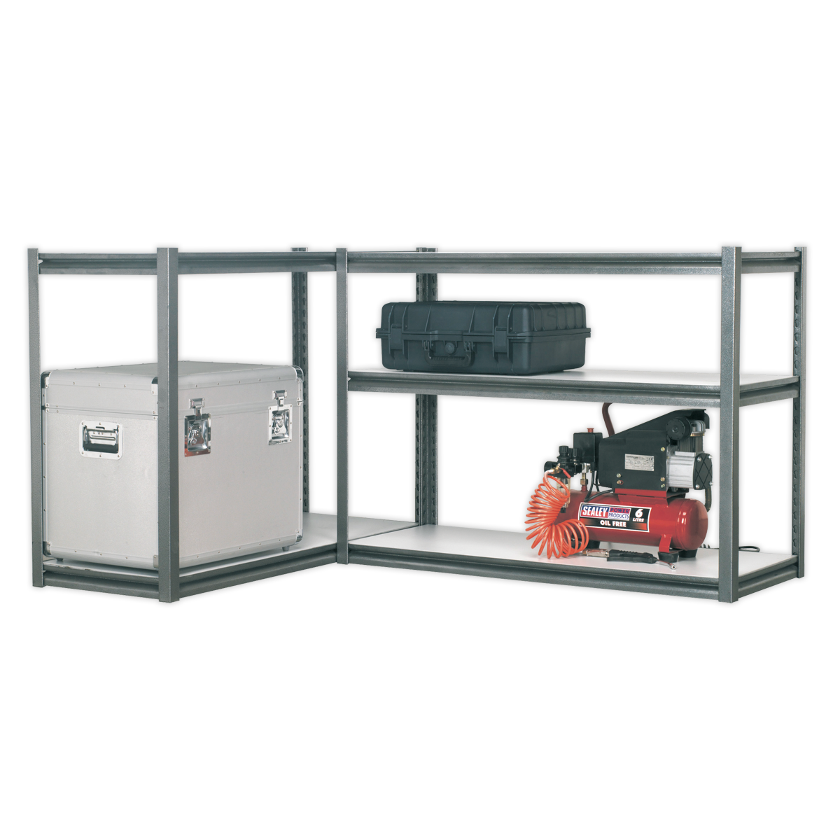 Racking Unit with 5 Shelves 600kg Capacity Per Level (Factory Refurbished C)