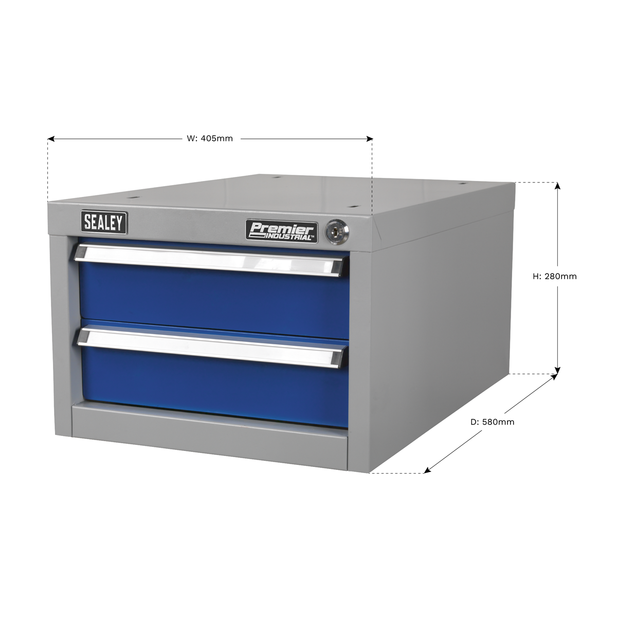 Premier Industrial™ Double Drawer Unit for API Series Workbenches (Factory Refurbished C)