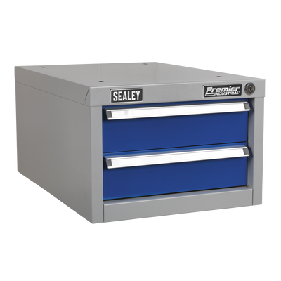 Premier Industrial™ Double Drawer Unit for API Series Workbenches (Factory Refurbished C)