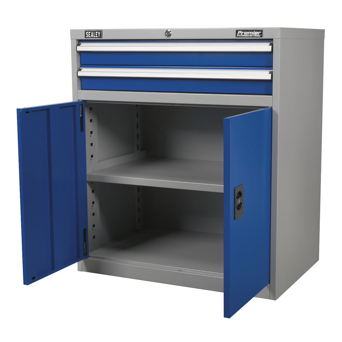 Premier Industrial™ Cabinet with 2 Drawers & 1 Shelf (API8810) (Factory Refurbished B)
