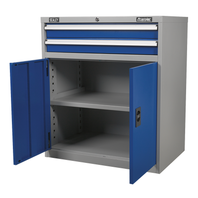 Premier Industrial™ Cabinet with 2 Drawers & 1 Shelf (API8810) (Factory Refurbished B)