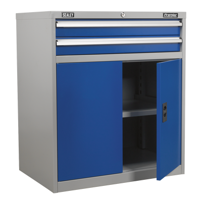 Premier Industrial™ Cabinet with 2 Drawers & 1 Shelf (API8810) (Factory Refurbished B)