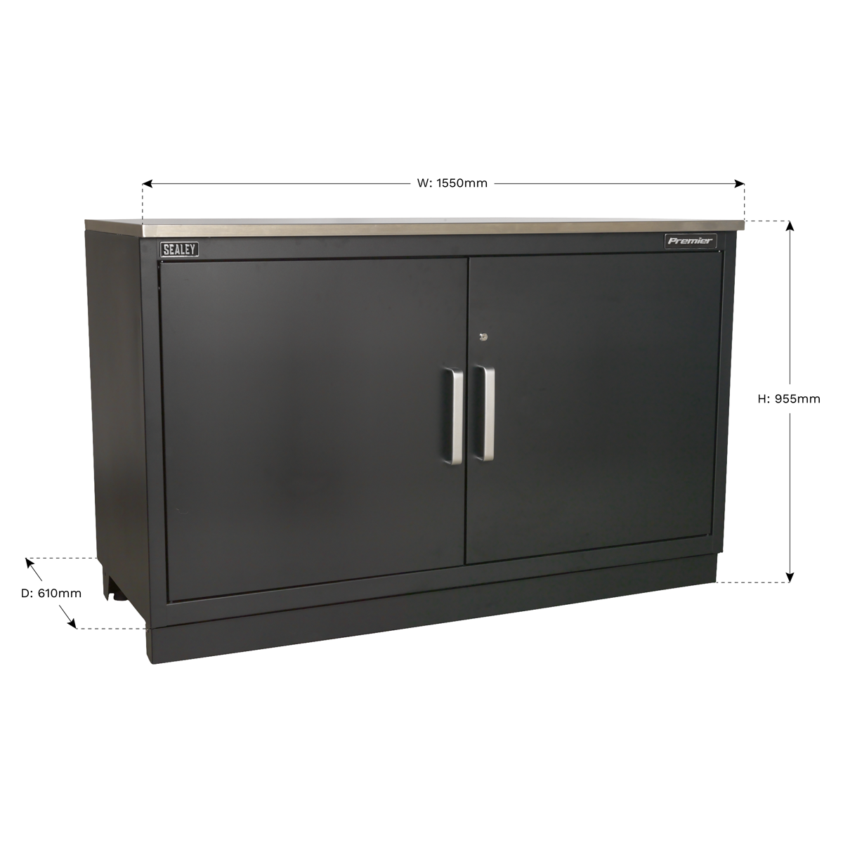 Premier™ Heavy-Duty Modular Floor Cabinet 1550mm, 2 Door (APMS02) (Factory Refurbished A)