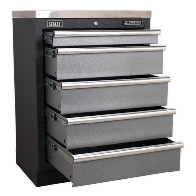Superline PRO® Modular Floor Cabinet 680mm, 5 Drawer (APMS59) (Factory Refurbished C)