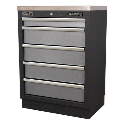 Superline PRO® Modular Floor Cabinet 680mm, 5 Drawer (APMS59) (Factory Refurbished C)