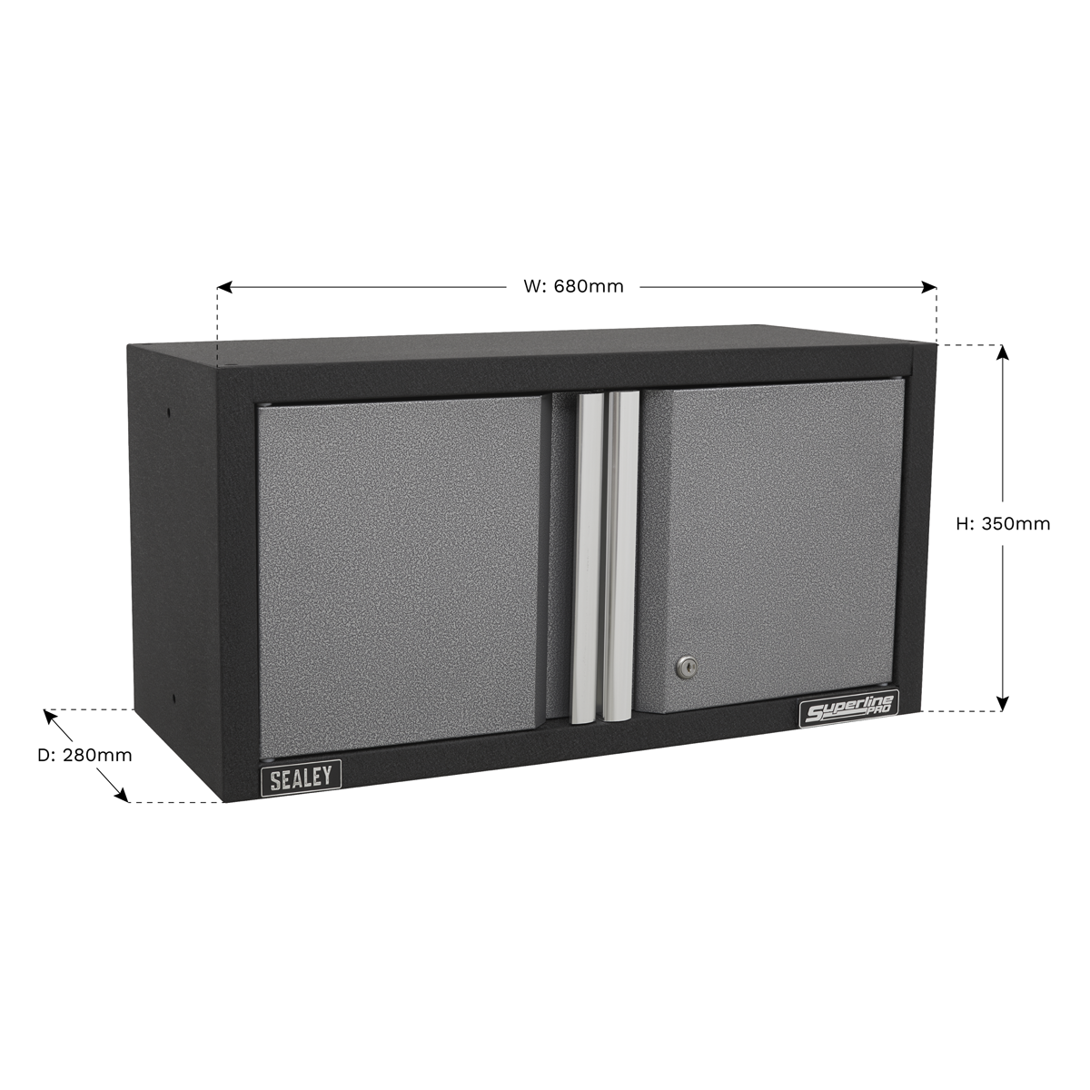 Superline PRO® Modular Wall Cabinet 680mm, 2 Door (APMS65) (Factory Refurbished C)