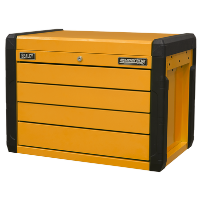 Superline PRO® Push-to-Open Topchest, 4 Drawer, Orange (APPD4O) (Factory Refurbished B)