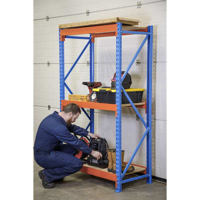 Heavy-Duty Shelving Unit with 3 Beam Set, 900kg Capacity Per Level (Factory Refurbished B)