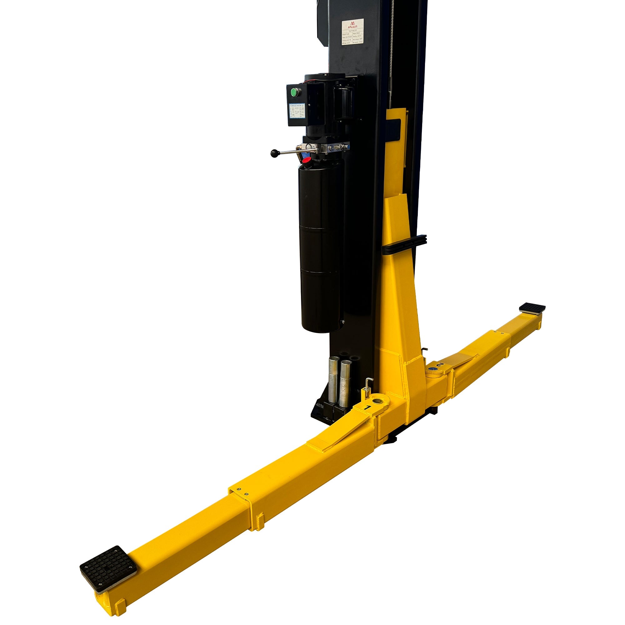 APlusLift 14,000LB 2-Post Overhead Single Release Direct Drive Car Lift with 3 Year Warranty – AP-14SR