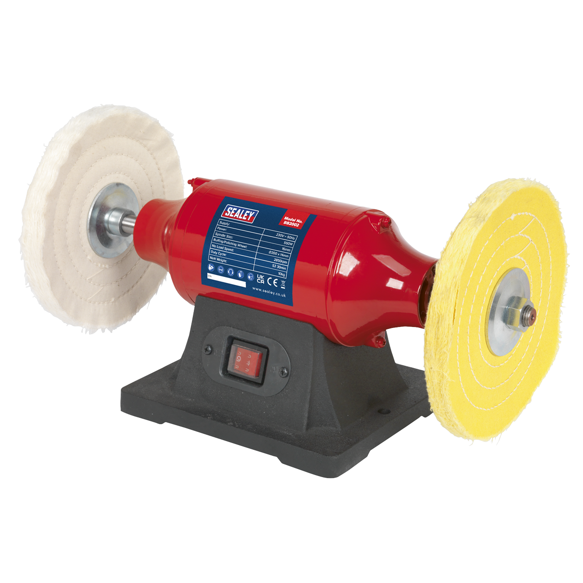 Bench Mounting Buffer/Polisher, 200mm, 550W (BB2002) (Factory Refurbished A)
