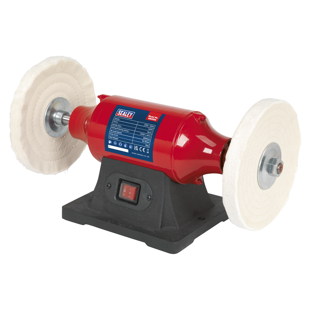 Bench Mounting Buffer/Polisher, 200mm, 550W (BB2002) (Factory Refurbished A)