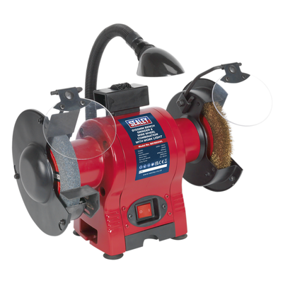 150mm Bench Grinder & Wire Wheel Combination with Worklight 250W/230V (Factory Refurbished B)
