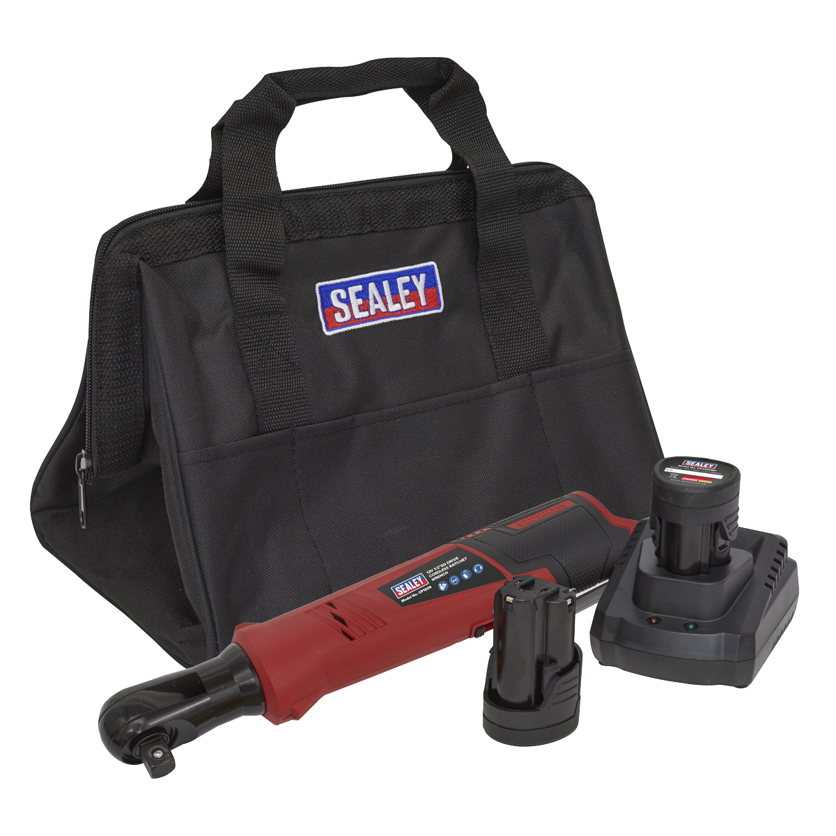 SV12 Series 1/2"Sq Drive Cordless Ratchet Wrench Kit 12V 2Ah (CP1209KIT) (Factory Refurbished B)