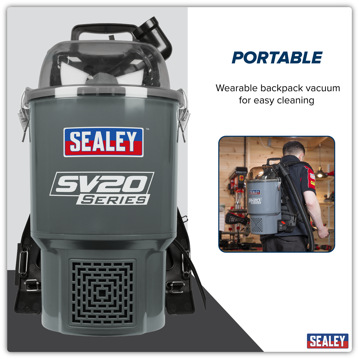 SV20 Series Backpack Vacuum Cleaner Kit 40V (CP40VBVKIT) (Factory Refurbished B)