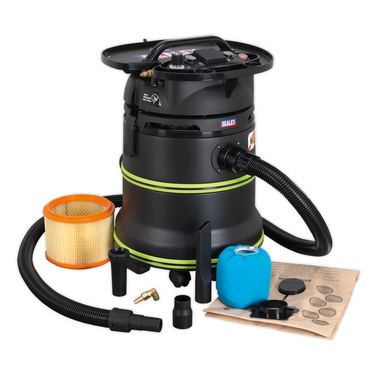 M Class Dust-Free Industrial Wet & Dry Vacuum Cleaner 35L with Autostart (Factory Refurbished B)