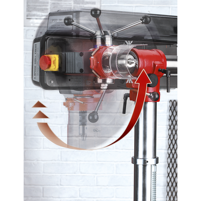 Floor Radial Pillar Drill 1620mm, 5-Speed, 550W (GDM1630FR) (Factory Refurbished B)