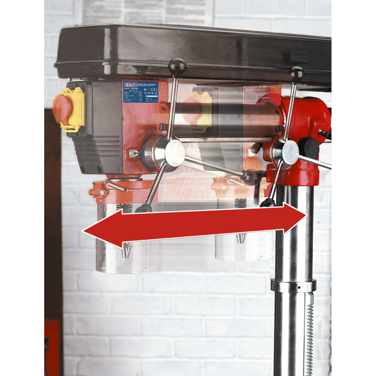 Floor Radial Pillar Drill 1620mm, 5-Speed, 550W (GDM1630FR) (Factory Refurbished B)