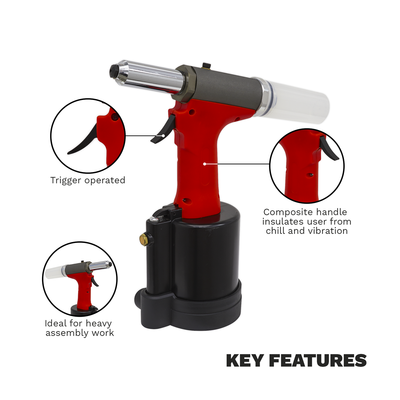 Generation Heavy-Duty Air/Hydraulic Riveter (Factory Refurbished C)
