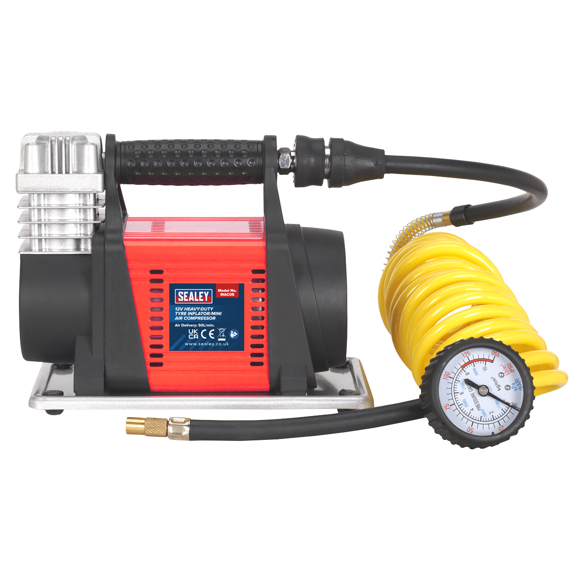Heavy-Duty Tyre Inflator/Mini Air Compressor 12V (Factory Refurbished A)