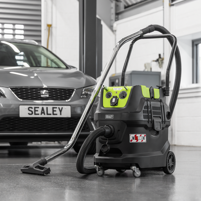 M Class Dust-Free Industrial Wet & Dry Vacuum Cleaner 40L with Autostart 1600W/230V (Factory Refurbished B)