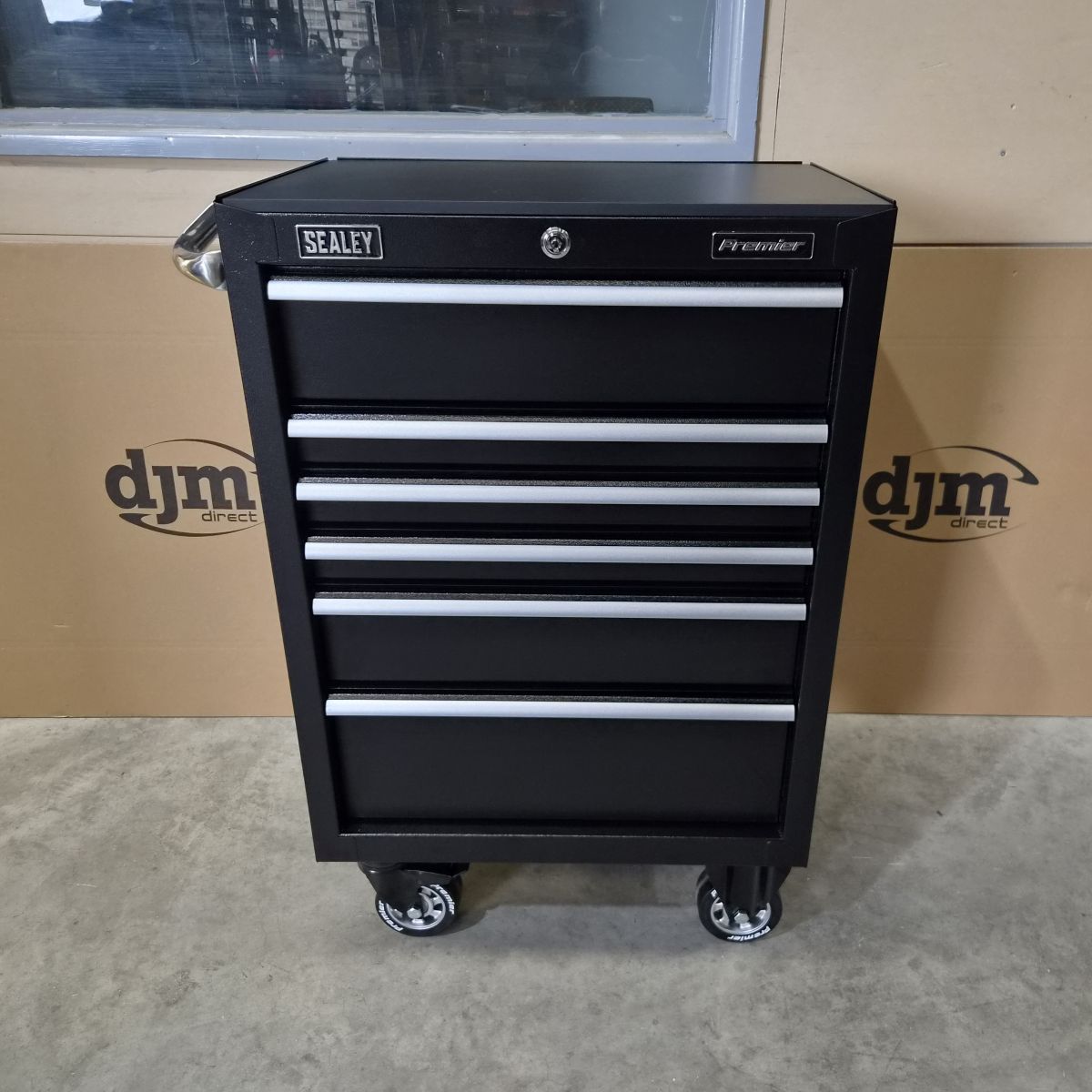 Premier™ Heavy-Duty Rollcab 675mm, 6 Drawer, Black (PTB67506) (Factory Refurbished B)