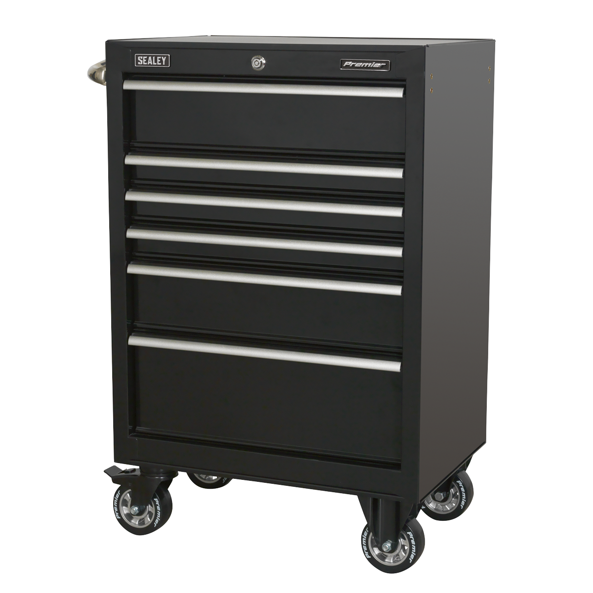 Premier™ Heavy-Duty Rollcab 675mm, 6 Drawer, Black (PTB67506) (Factory Refurbished B)