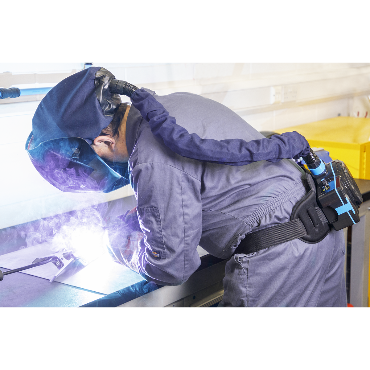 Auto Darkening Welding Haelmet with TH2 Powered Air Purifying Respirator (PWH616) (Factory Refurbished C)