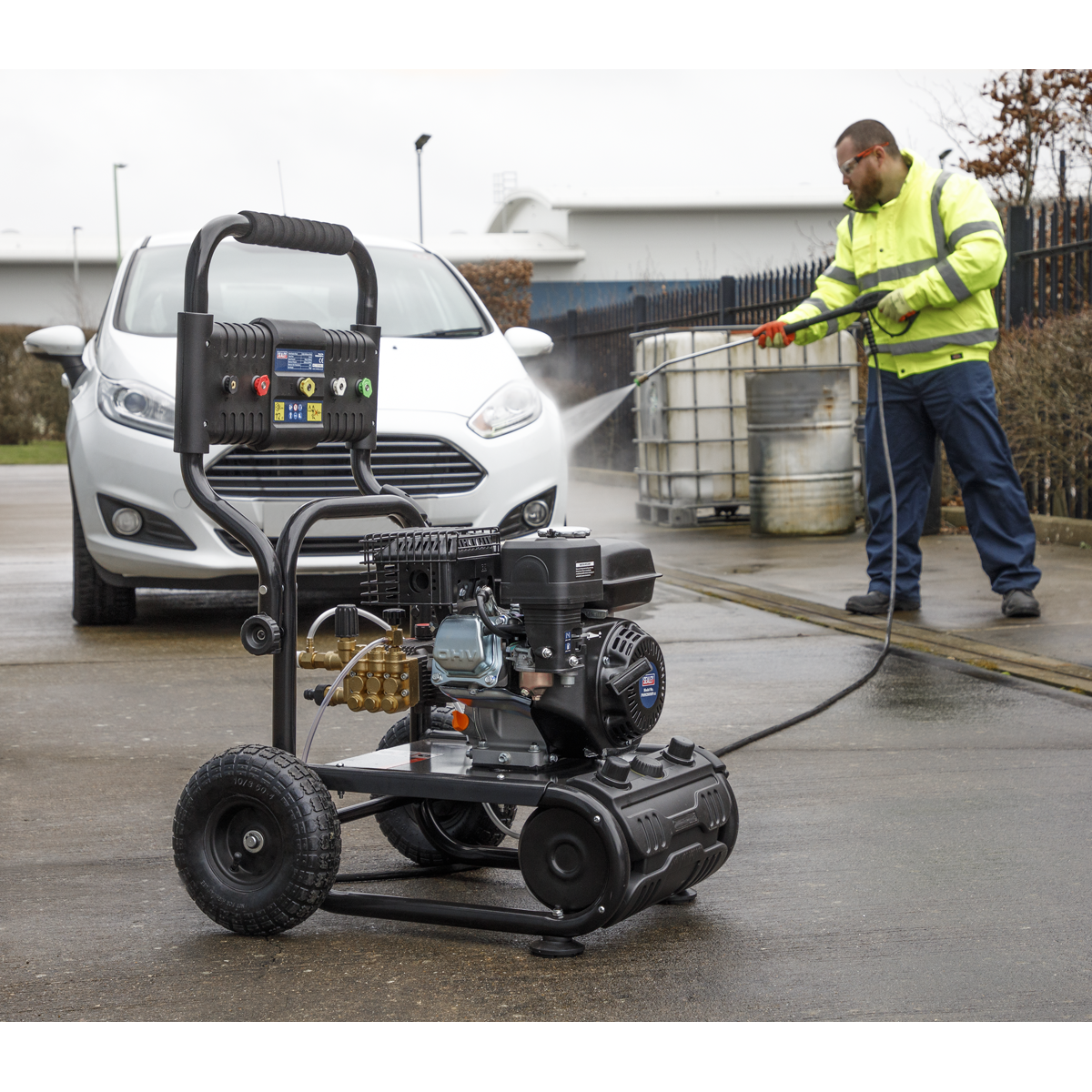 Petrol Self-Priming Pressure Washer, 198bar, 5.8hp (PWM2500SP) (Factory Refurbished A)