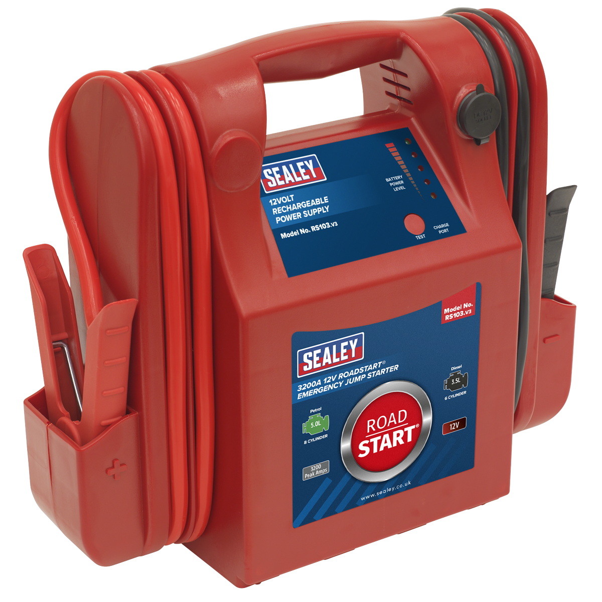 RoadStart® 12V Emergency Jump Starter, 3200A (RS103) (Factory Refurbished C)