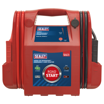 RoadStart® 12V Emergency Jump Starter, 3200A (RS103) (Factory Refurbished B)