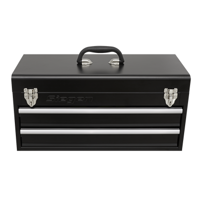 Siegen Portable Tool Chest with Tool Kit, 2 Drawer, Black (S01055) (Factory Refurbished A)