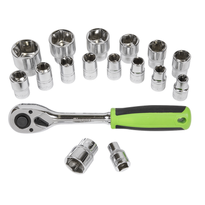 Siegen Socket Set 1/2in Sq Drive 17pc (S01245) (Factory Refurbished A)