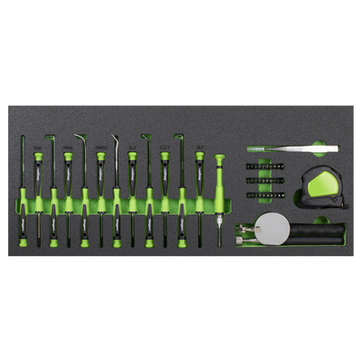 Siegen Topchest & Rollcab Combination with Tool Kit, 6 Drawer, Black (S01267) (Factory Refurbished C)