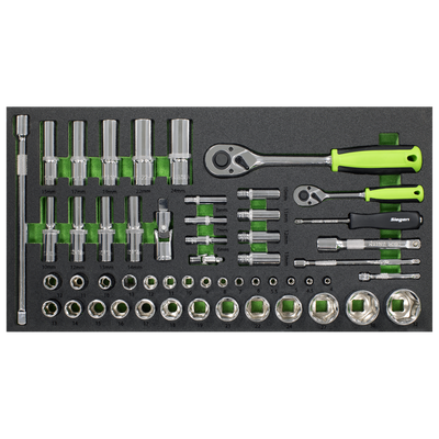 Siegen Topchest & Rollcab Combination with Tool Kit, 6 Drawer, Black (S01267) (Factory Refurbished C)