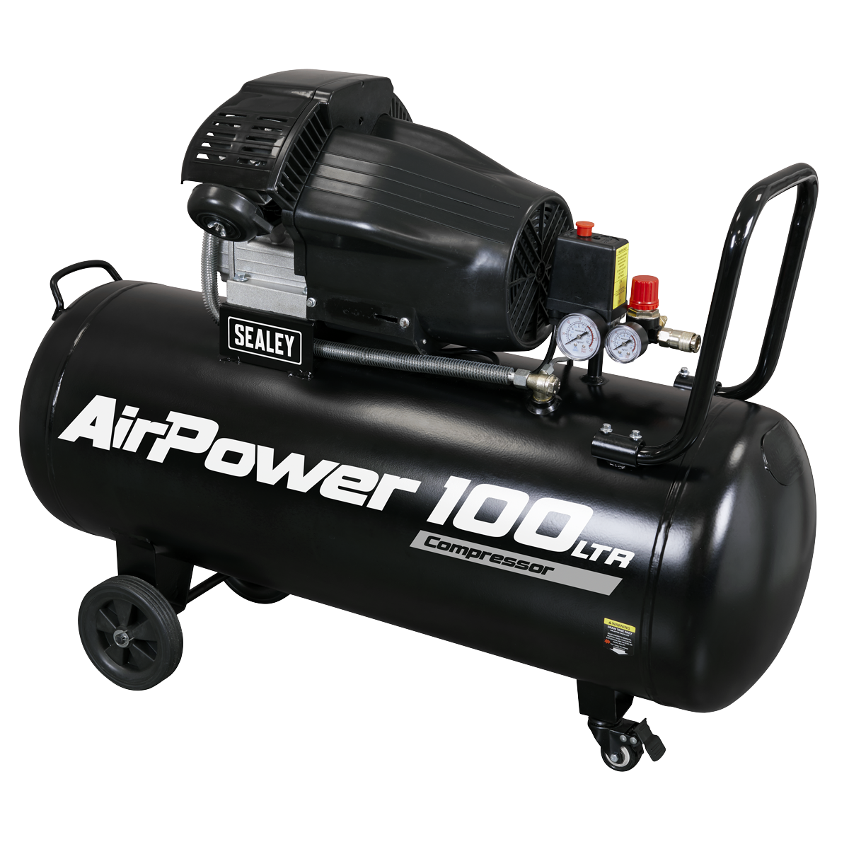 100L V-Twin Direct Drive Air Compressor with Wheels, 3hp (SAC10030VA) (Factory Refurbished A)