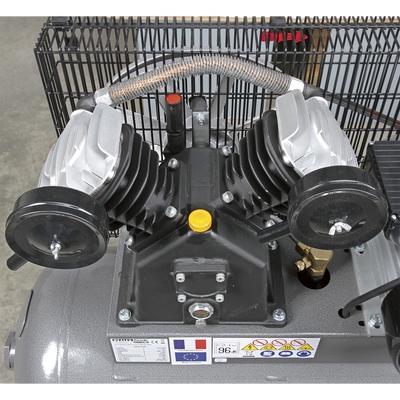 Premier 200L Belt Drive Air Compressor with Front Panel, 3hp (SAC3203B) (Factory Refurbished B)