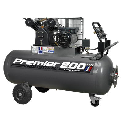 Premier Industrial 200L Belt Drive Air Compressor SAC3203B, factory refurbished
