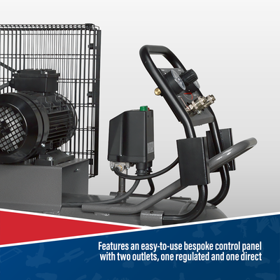 Premier 200L Belt Drive Air Compressor with Front Panel, 3hp (SAC3203B) (Factory Refurbished B)