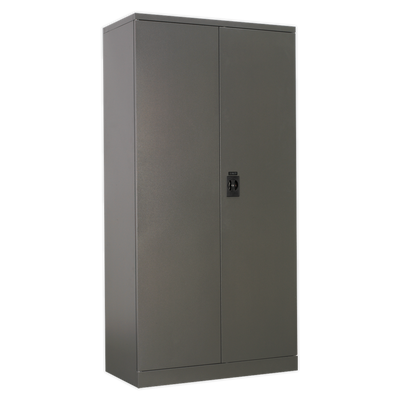 Floor Cabinet 2 Door 4 Shelf & Hanging Rail (Factory Refurbished C)