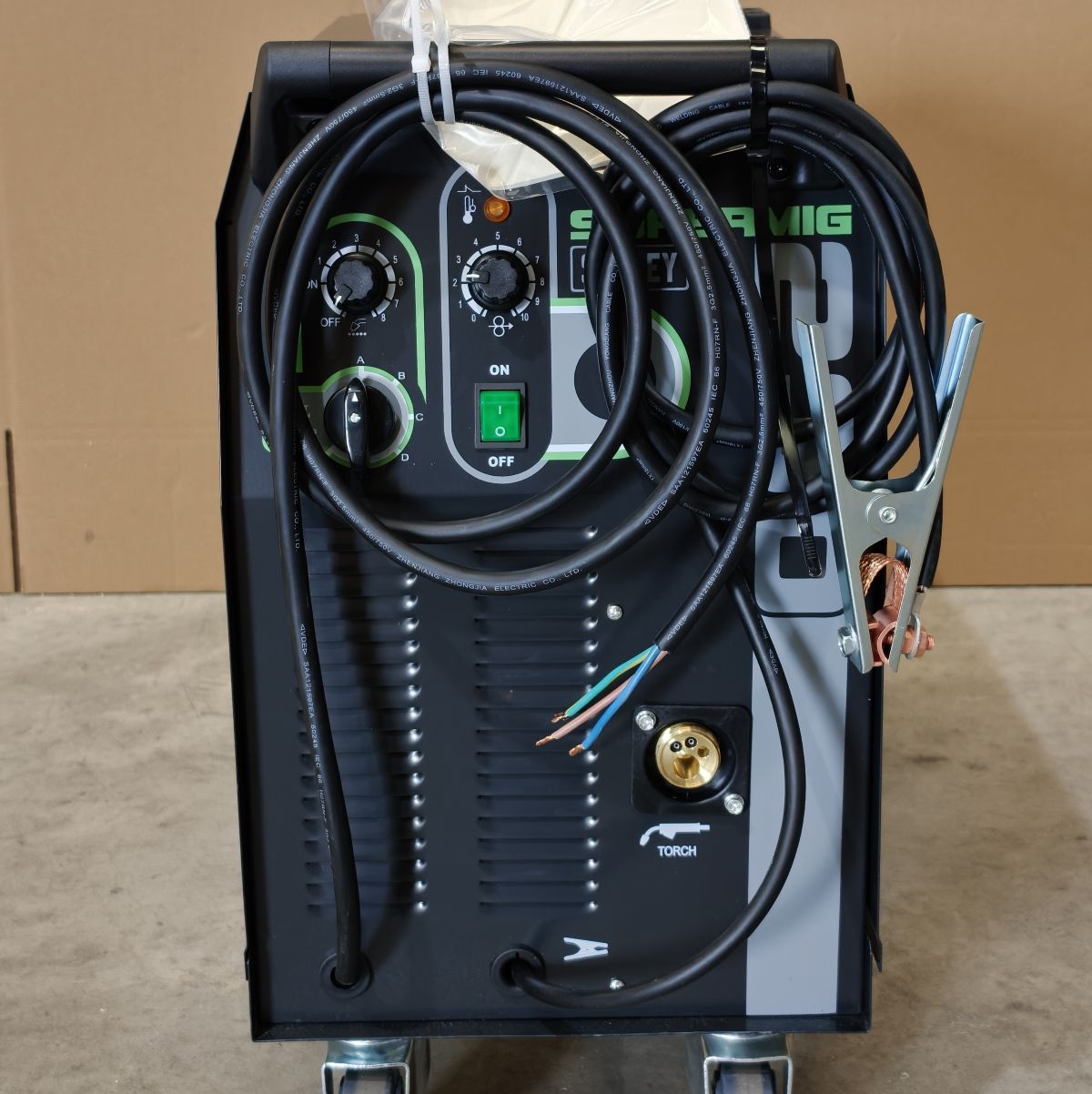 Professional Gas/Gasless MIG Welder with Euro Torch, 230A (SUPERMIG230) (Factory Refurbished B)