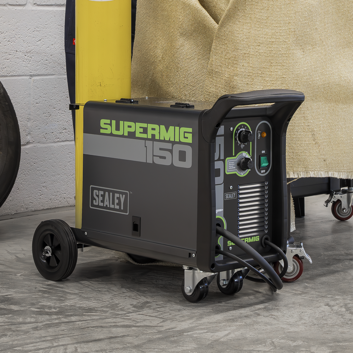 Professional Gas/Gasless MIG Welder, 150A (SUPERMIG150) (Factory Refurbished B)
