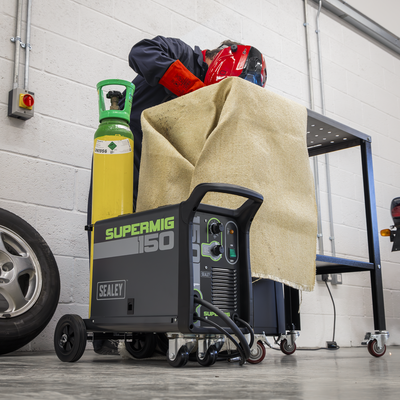 Professional Gas/Gasless MIG Welder, 150A (SUPERMIG150) (Factory Refurbished B)
