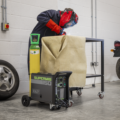 Professional Gas/Gasless MIG Welder, 150A (SUPERMIG150) (Factory Refurbished B)