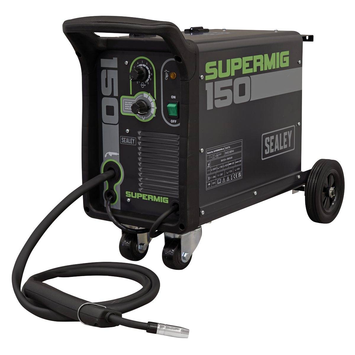 Professional Gas/Gasless MIG Welder, 150A (SUPERMIG150) (Factory Refurbished B)